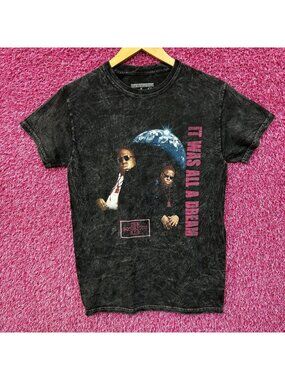 Biggie Smalls It Was All A Dream Acid Wash Rap tee size small